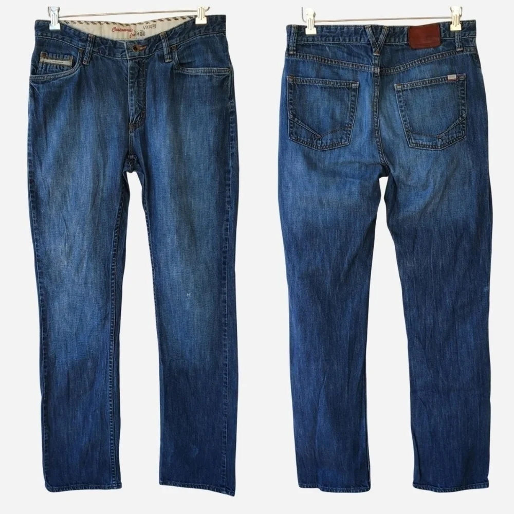 Vans "Off The Wall" Dennim Blue Jeans With A Faded Look - Picture 3 of 9